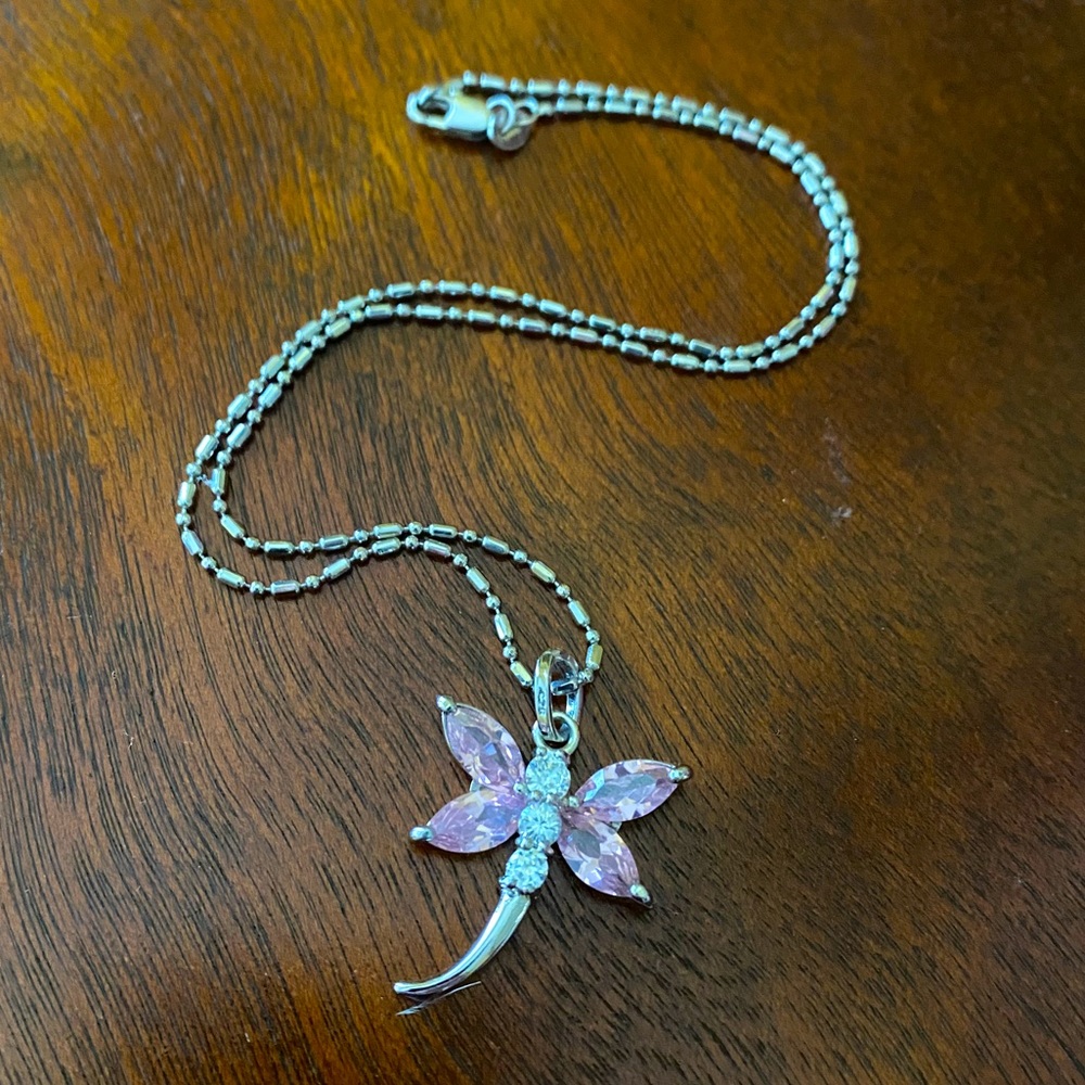 Sterling Silver Dragonfly Necklace